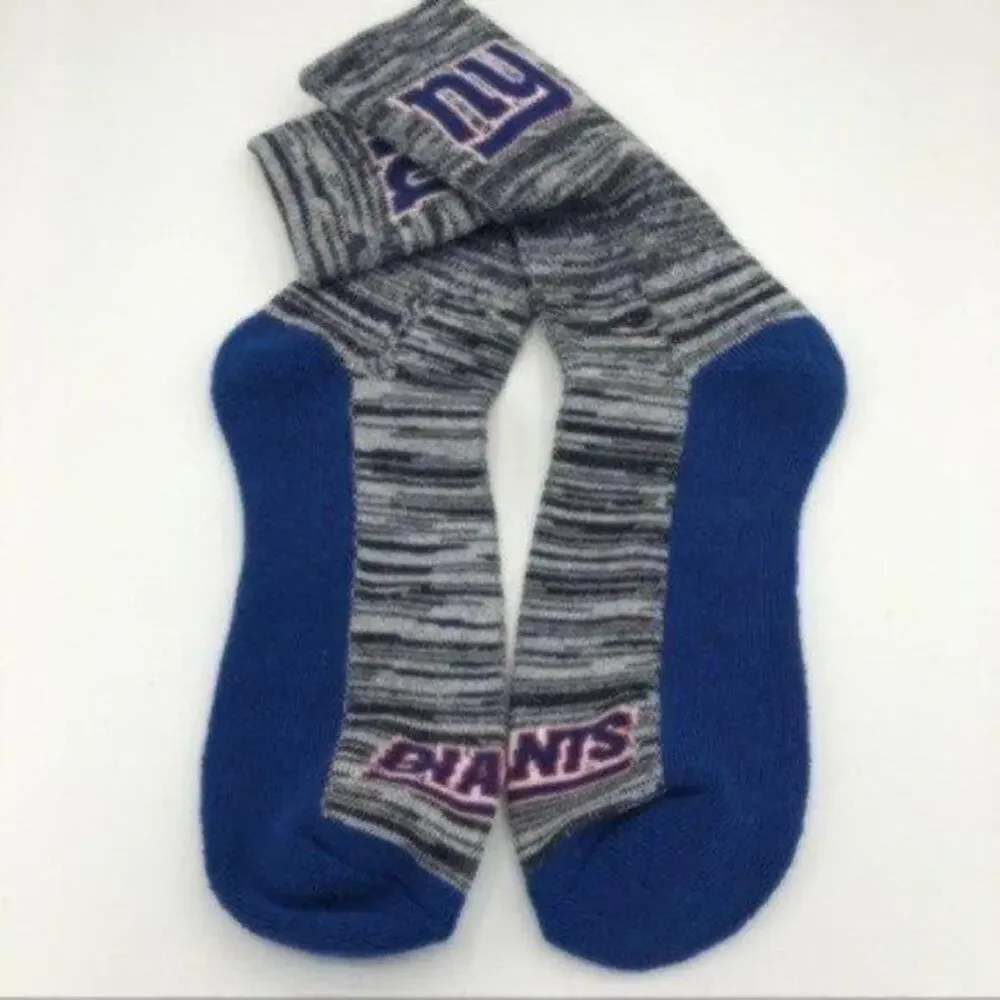 New York Giants  Football Sporty Athletic Crew Style Socks